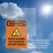 Signmission Hot Surface Sign, 14 in H x 10 in W, Vinyl Decal, Burn Hazard Hot Surface With Symbol OS-2PACK-WS-D-1014-V-13004 - alternate 6